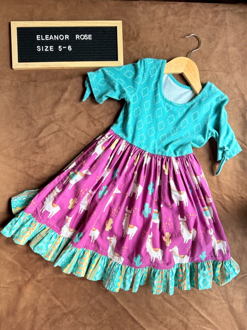 Eleanor Rose Llama Southwest Knit Dress